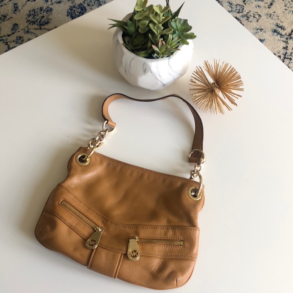 Michael Kors tan leather handbag
